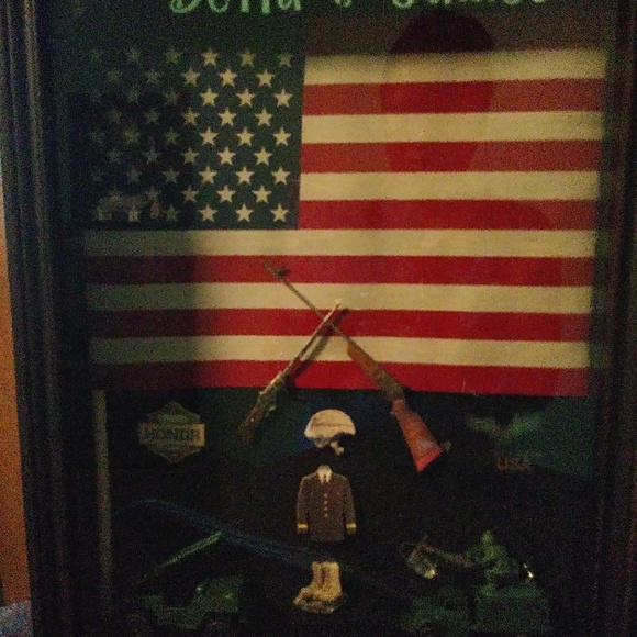 Personalized Military Shadow Box - Picture 1 of 1